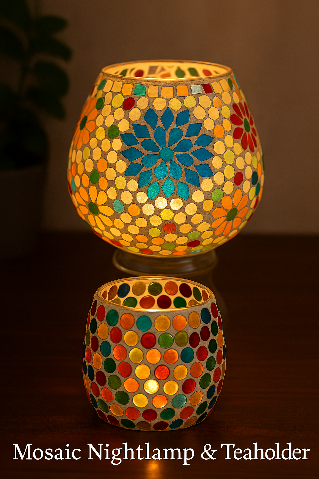 Mosaic Nightlamp & Tealightholder