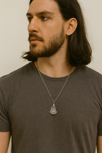 Men’s Oxidized Silver Tribal Warrior Pendant with Chain | Antique Finish Locket for Men | Trending Men’s Jewellery