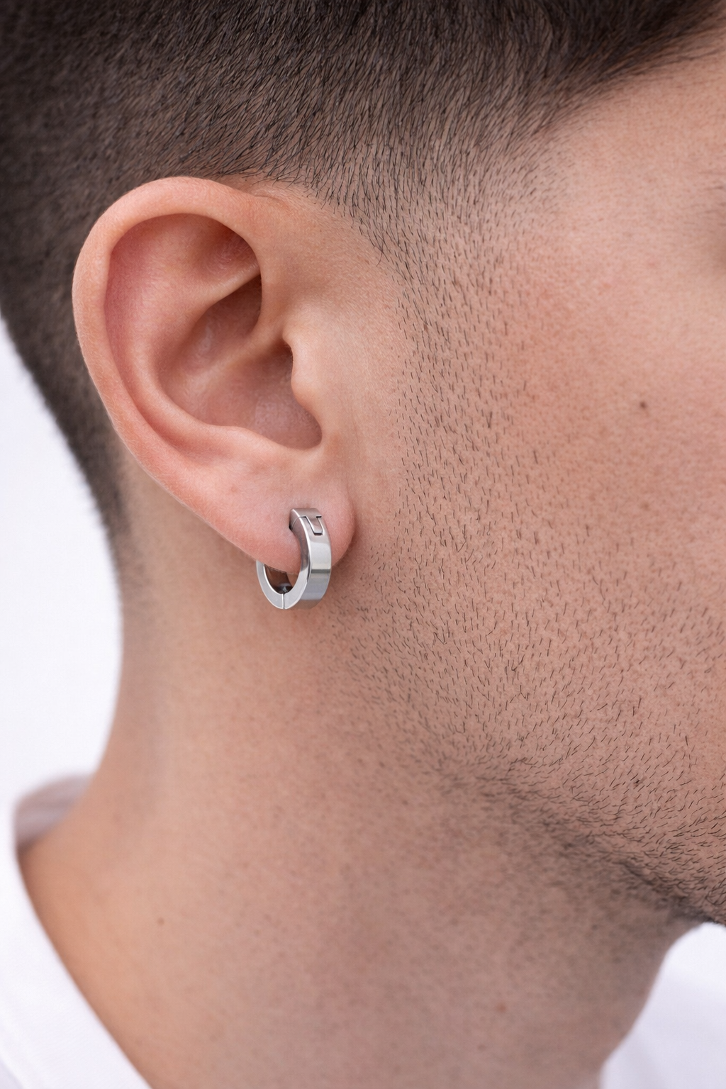 Minimal Stainless Steel Hoop Earrings for Men & Women | Classic Unisex Daily Wear Hoops