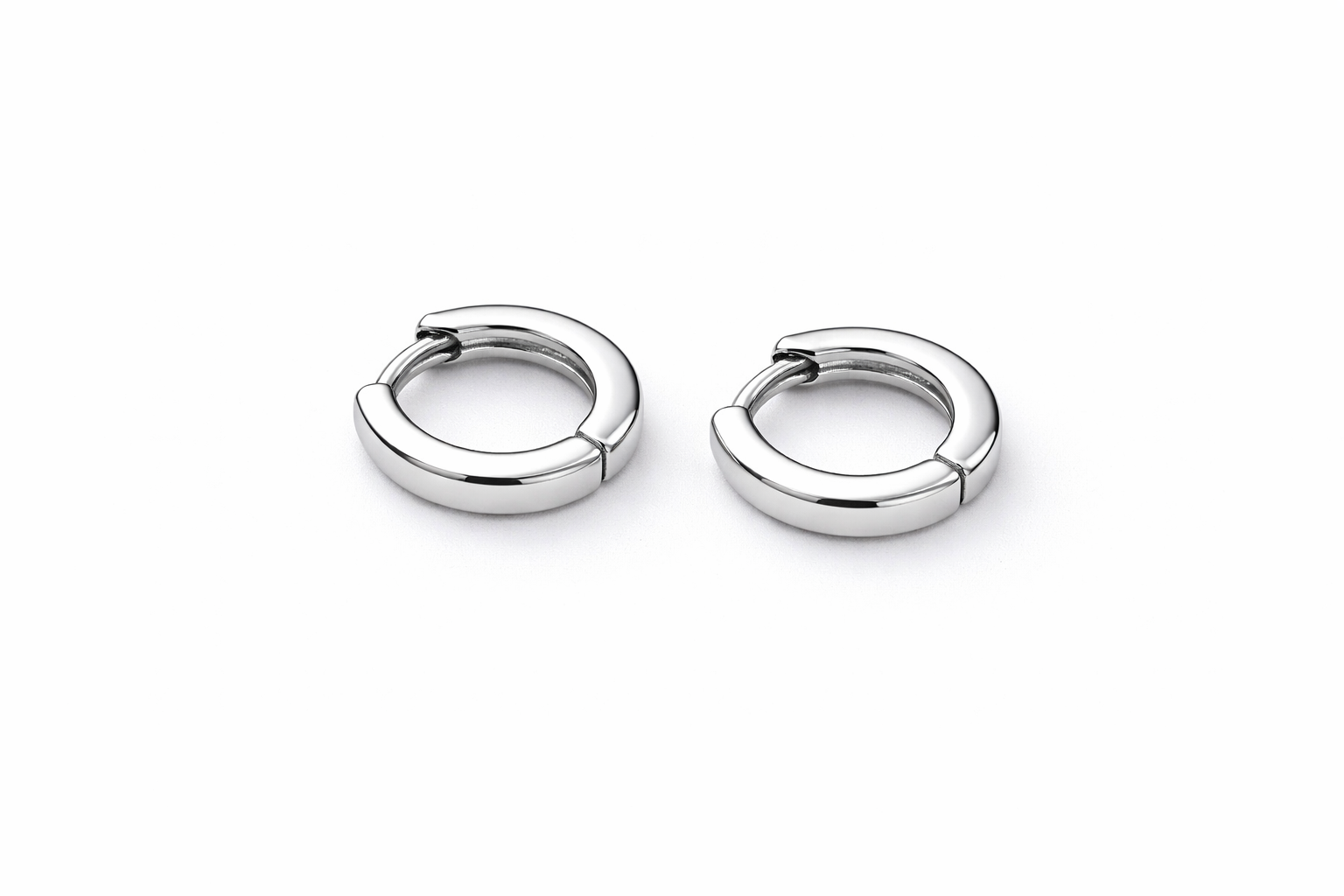 Minimal Stainless Steel Hoop Earrings for Men & Women | Classic Unisex Daily Wear Hoops
