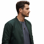 Men’s Black Rectangle Pendant with Chain | Minimalist Silver Frame Locket for Men | Stylish Trendy Men Jewellery