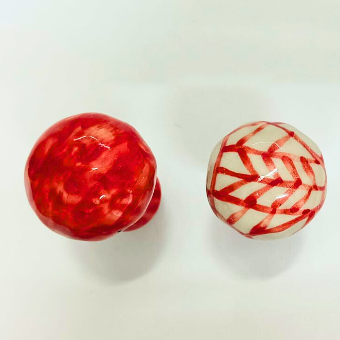 Decorative Wine Bottle Stopper,Handcrafted Ceramic Bottle Cork Stopper – Printed Wine & Oil Bottle Stopper | Reusable, Eco-Friendly, Decorative Kitchen Accessory