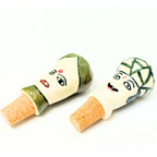 Decorative Wine Bottle Stopper,Handcrafted Ceramic Bottle Cork Stopper –Printed Wine & Oil Bottle Stopper | Reusable, Eco-Friendly, Decorative Kitchen Accessorycccccccc