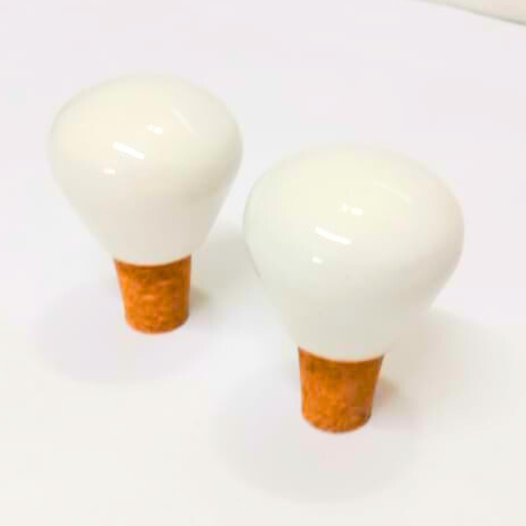 Decorative Wine Bottle Stopper,Handcrafted Ceramic Bottle Cork Stopper – Floral Printed Wine & Oil Bottle Stopper | Reusable, Eco-Friendly, Decorative Kitchen Accessory (Set of 2) Colour May be Vary