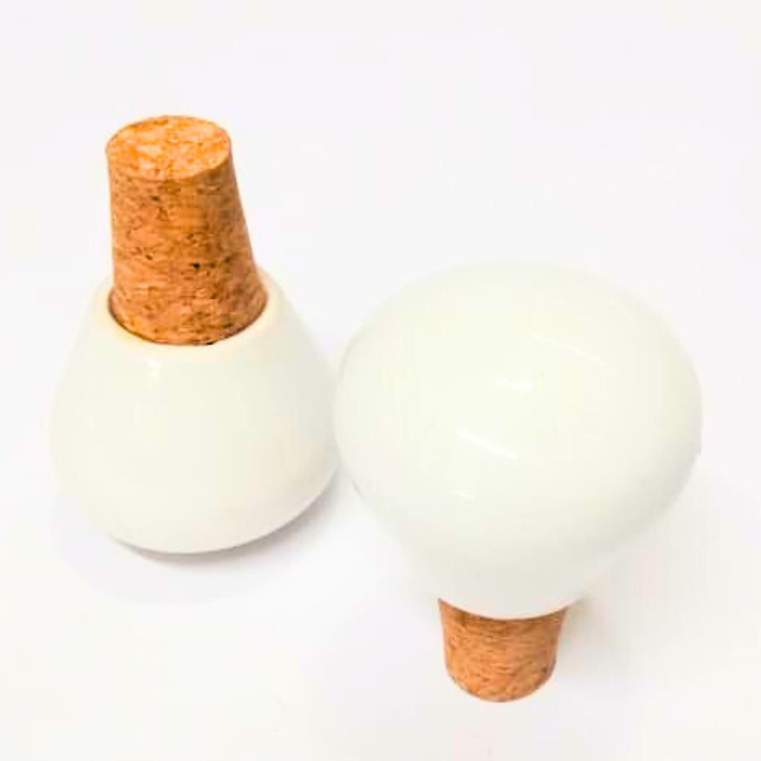 Decorative Wine Bottle Stopper,Handcrafted Ceramic Bottle Cork Stopper – Floral Printed Wine & Oil Bottle Stopper | Reusable, Eco-Friendly, Decorative Kitchen Accessory (Set of 2) Colour May be Vary