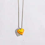 Double Heart Pendant Necklace for Women | Gold & Silver Heart Charm Chain | Romantic Gift Jewellery
