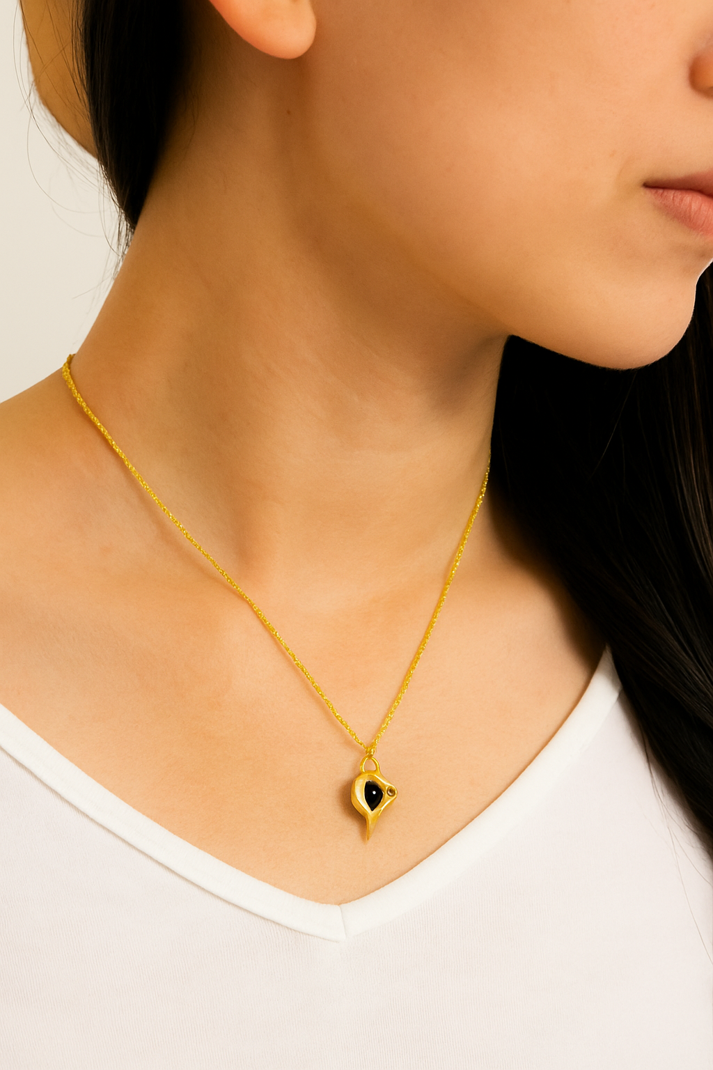 Women's Gold Plated Heart Pendant