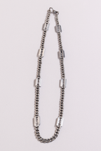 Silver Razor Blade Chain