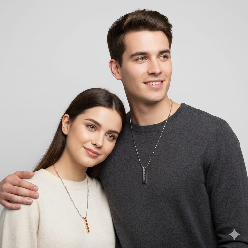 King & Queen Couple Pendant