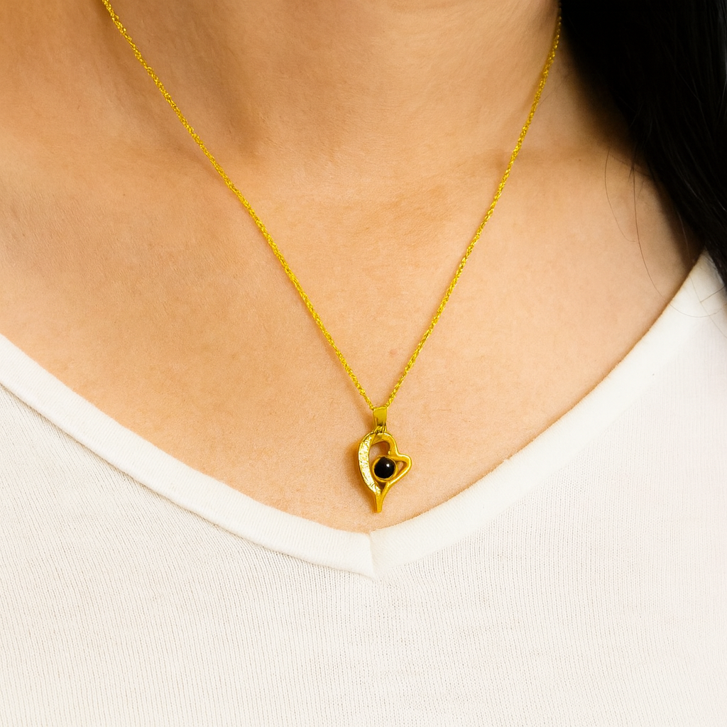 Women's Gold Plated Heart Pendant