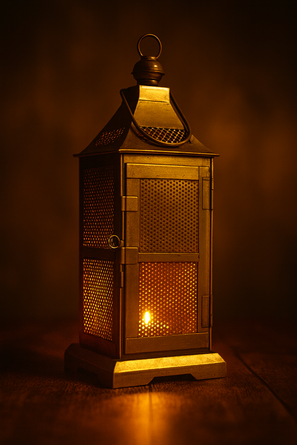 Antique Brass Metal Lantern