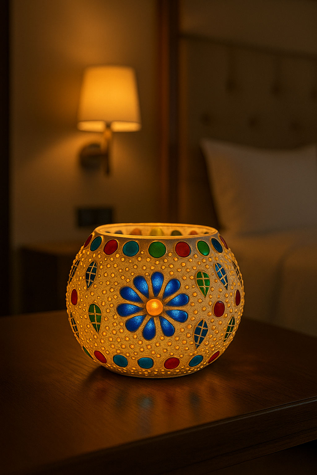 Handcrafted Mosaic Glass Table Lamp