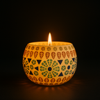 Mosaic Glass Tealight Candle Holder