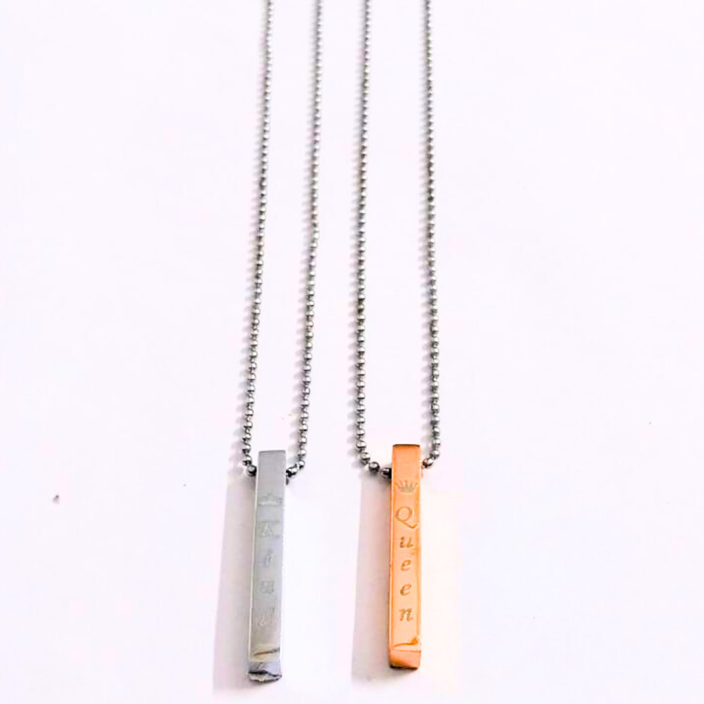 King & Queen Couple Pendant