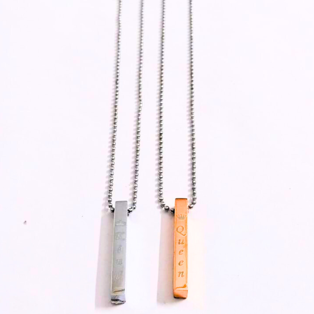 King & Queen Couple Pendant