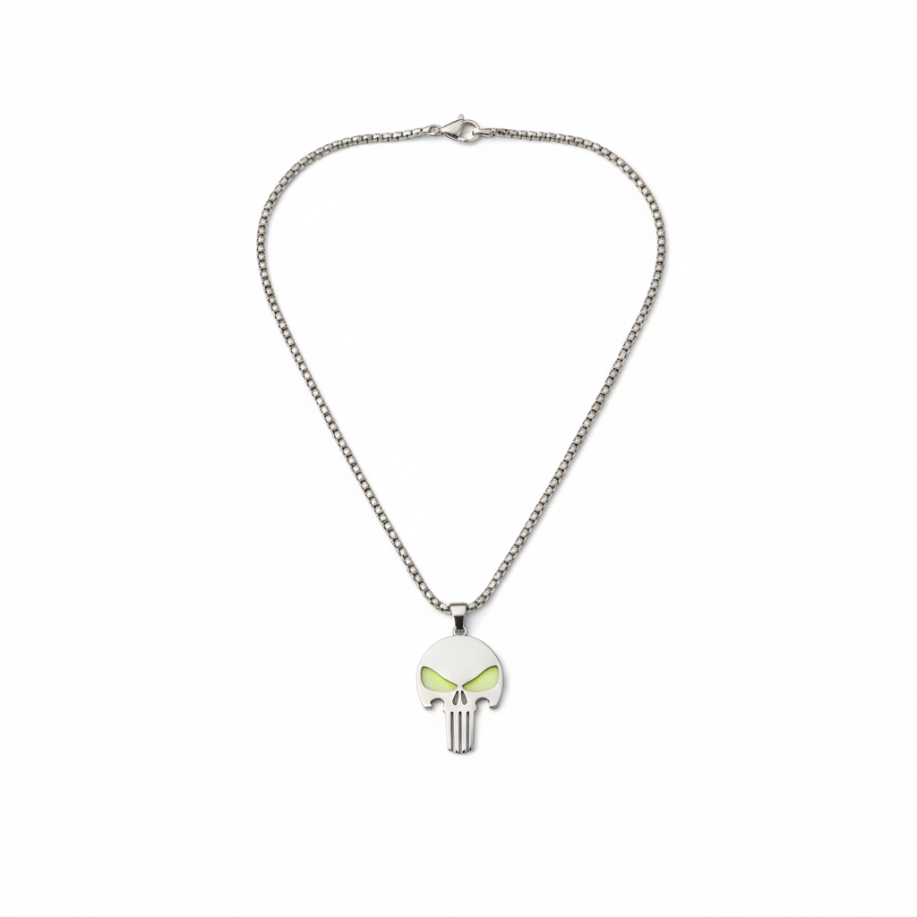 Men’s Silver Skull Pendant