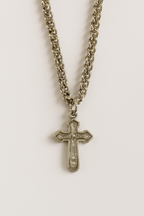 Silver Cross Pendant Chain