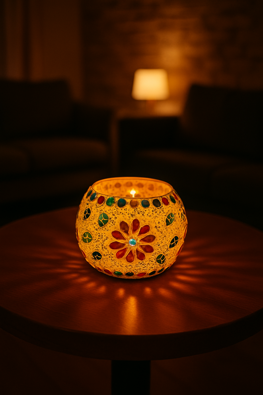 Handcrafted Mosaic Glass Table Lamp