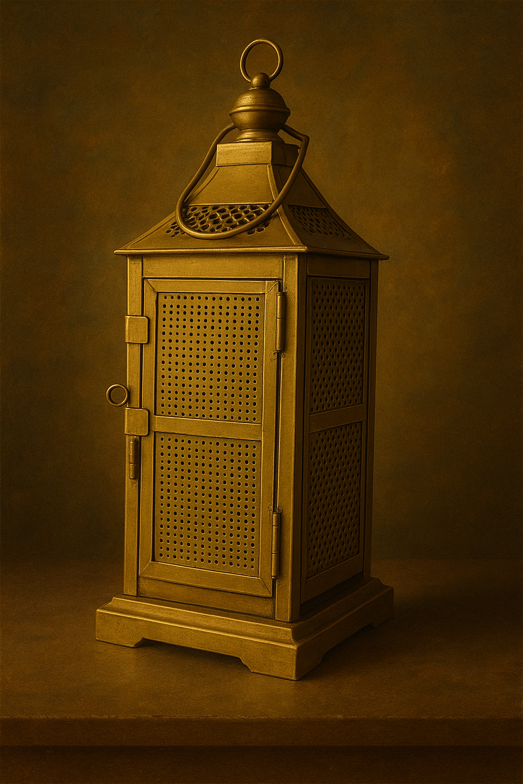 Antique Brass Metal Lantern